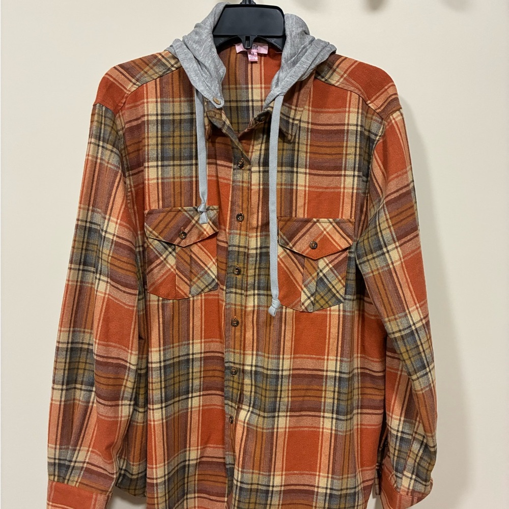 PS Love long sleeve shacket medium